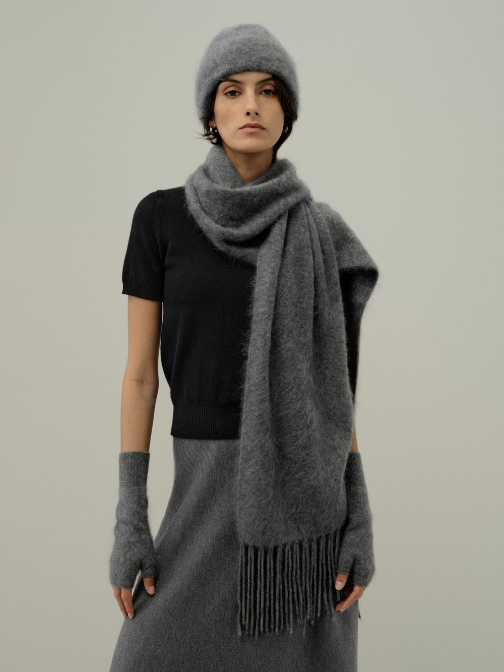 Lilysilk Brushed Cashmere Scarf